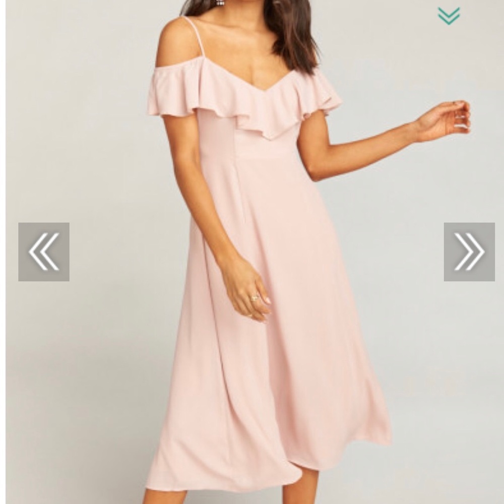 Bridesmaid dress in Dusty Blush Crisp color - Picture 2 of 6